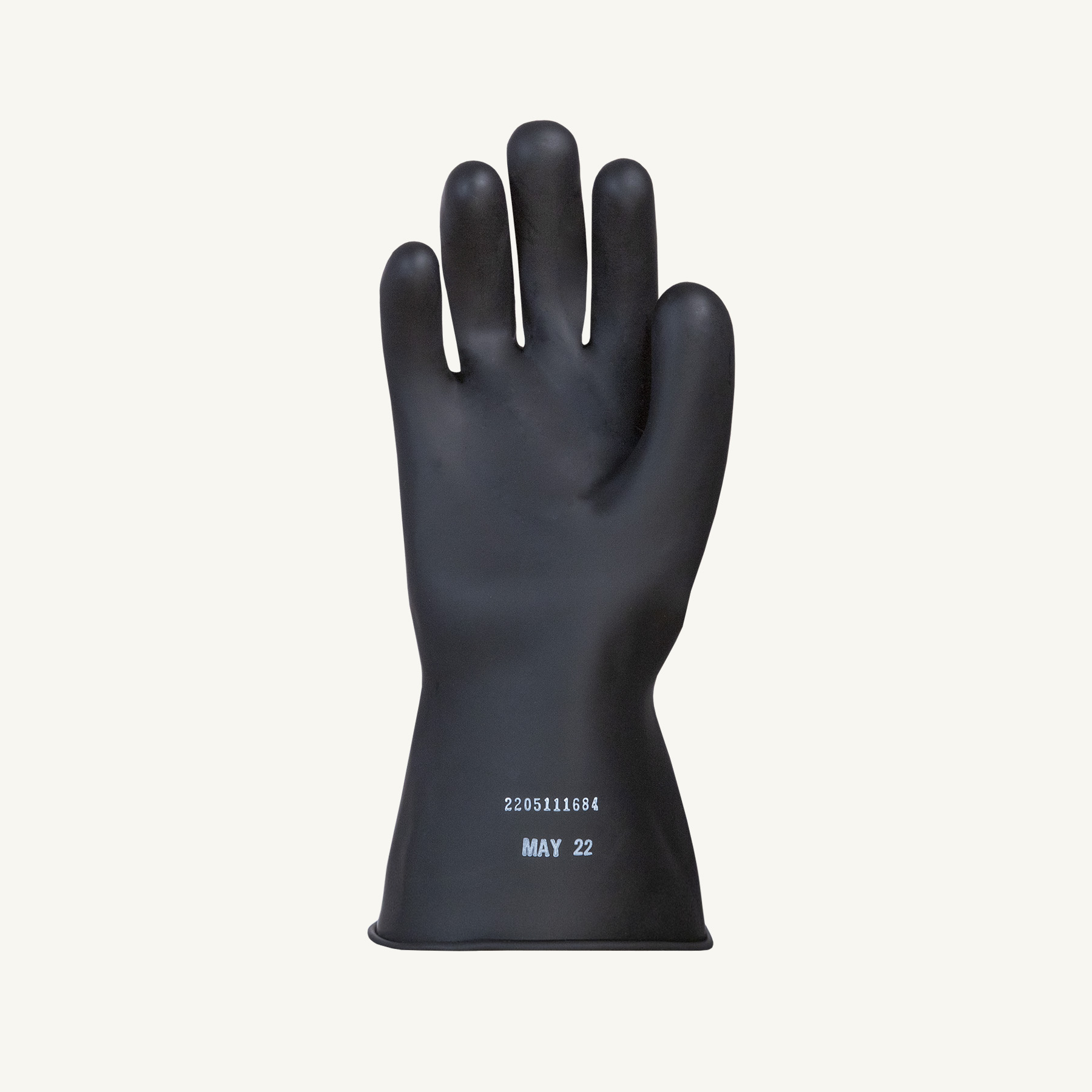 Superior Glove® Line Pro NR00B28 Black 11-inch  Insulating Rubber Gloves, Class 00